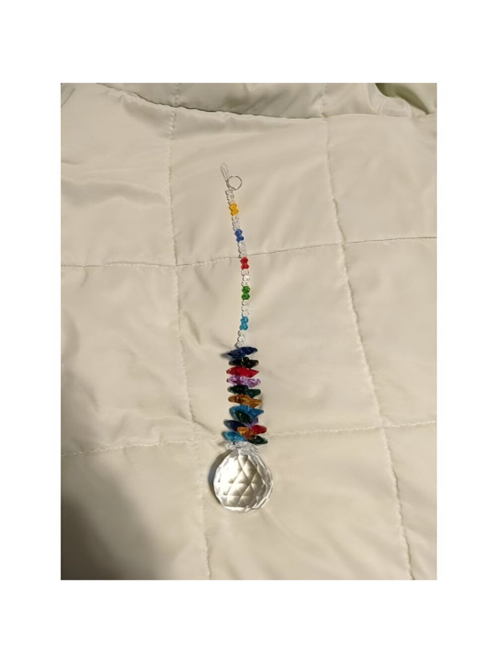 40mm Crystal Ball Prism Rainbow Chakra Hanging Suncatcher